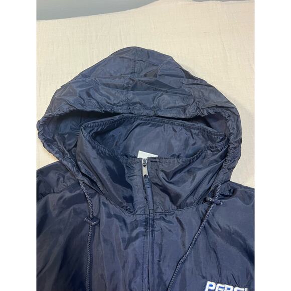 Vintage Castaway Pepsi‎ Windbreaker Rain Jacket Navy Blue Mens Size XL - Picture 8 of 10